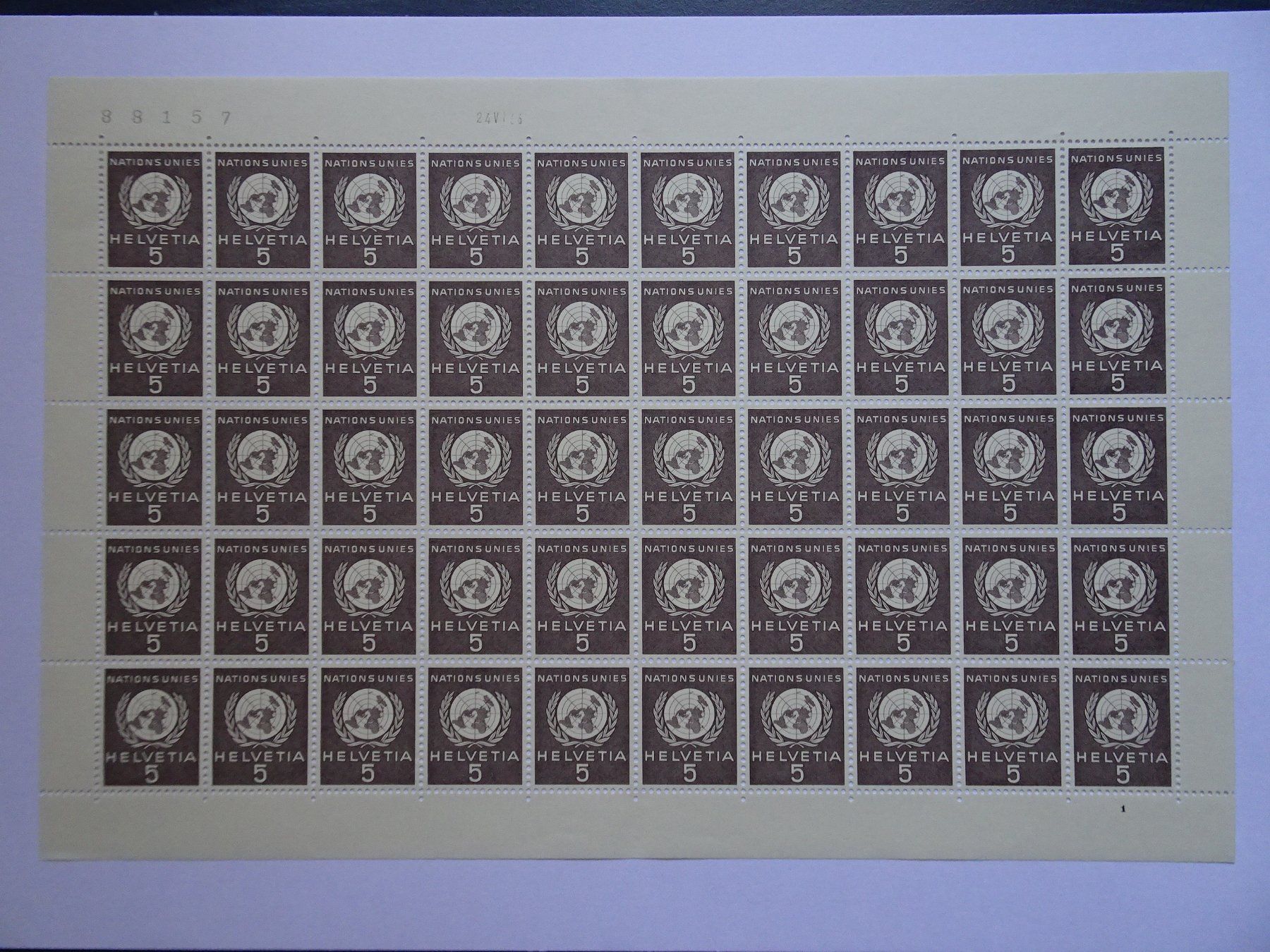 Alle Briefmarken: ONU 1955** – Neu (gemäss Beschreibung) aus Aadorf von Chnorli-Furz