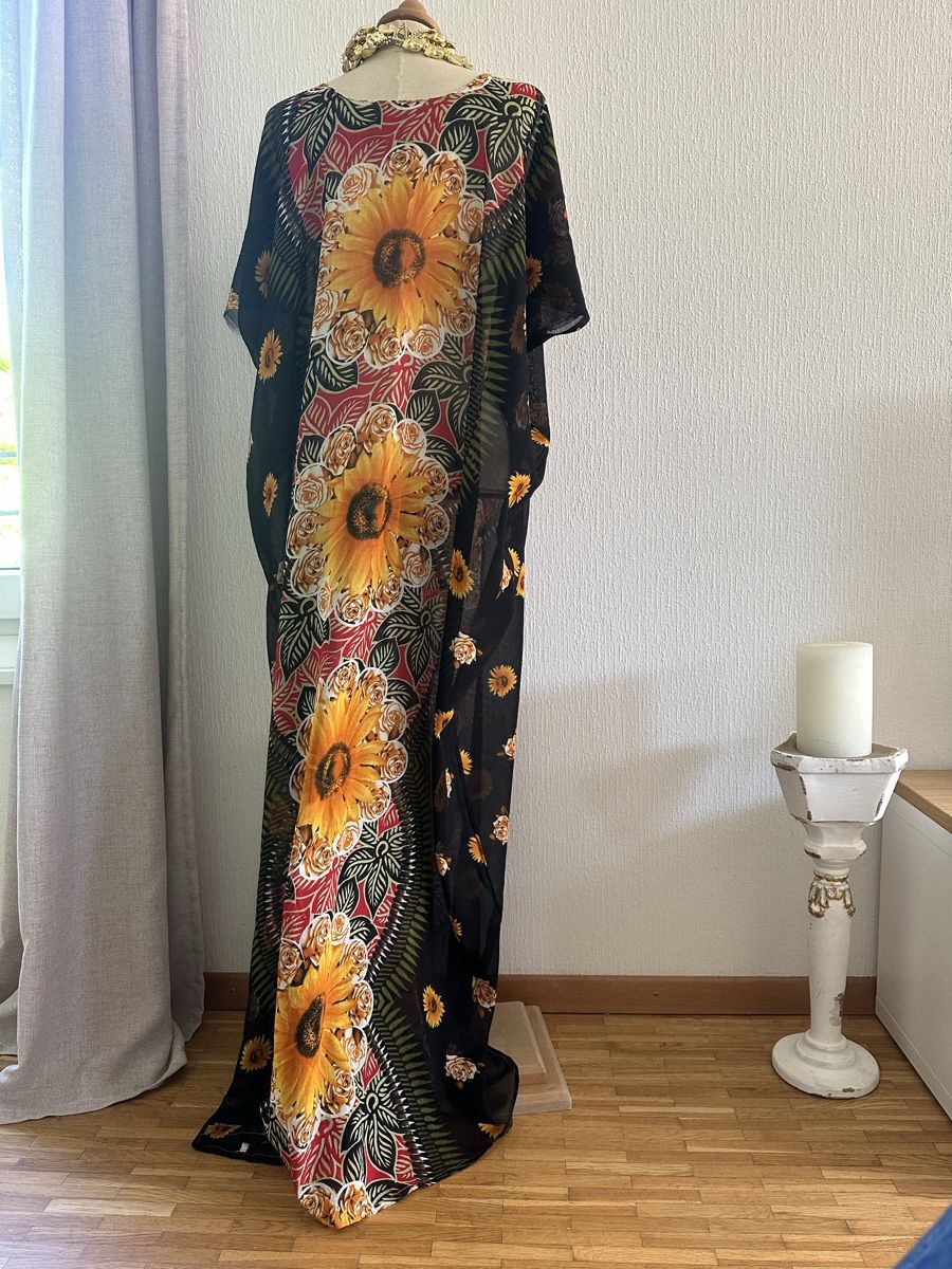 Vestiti: Robe Caftan long so 70´ s motif tournesol – Nuovo (secondo la descrizione) da Châtelaine venduto da Alexandra.jankowski 4