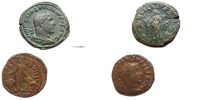 Alle Münzen: lot 2 roman coins – Gebraucht aus La Sarraz von classicworldcoins