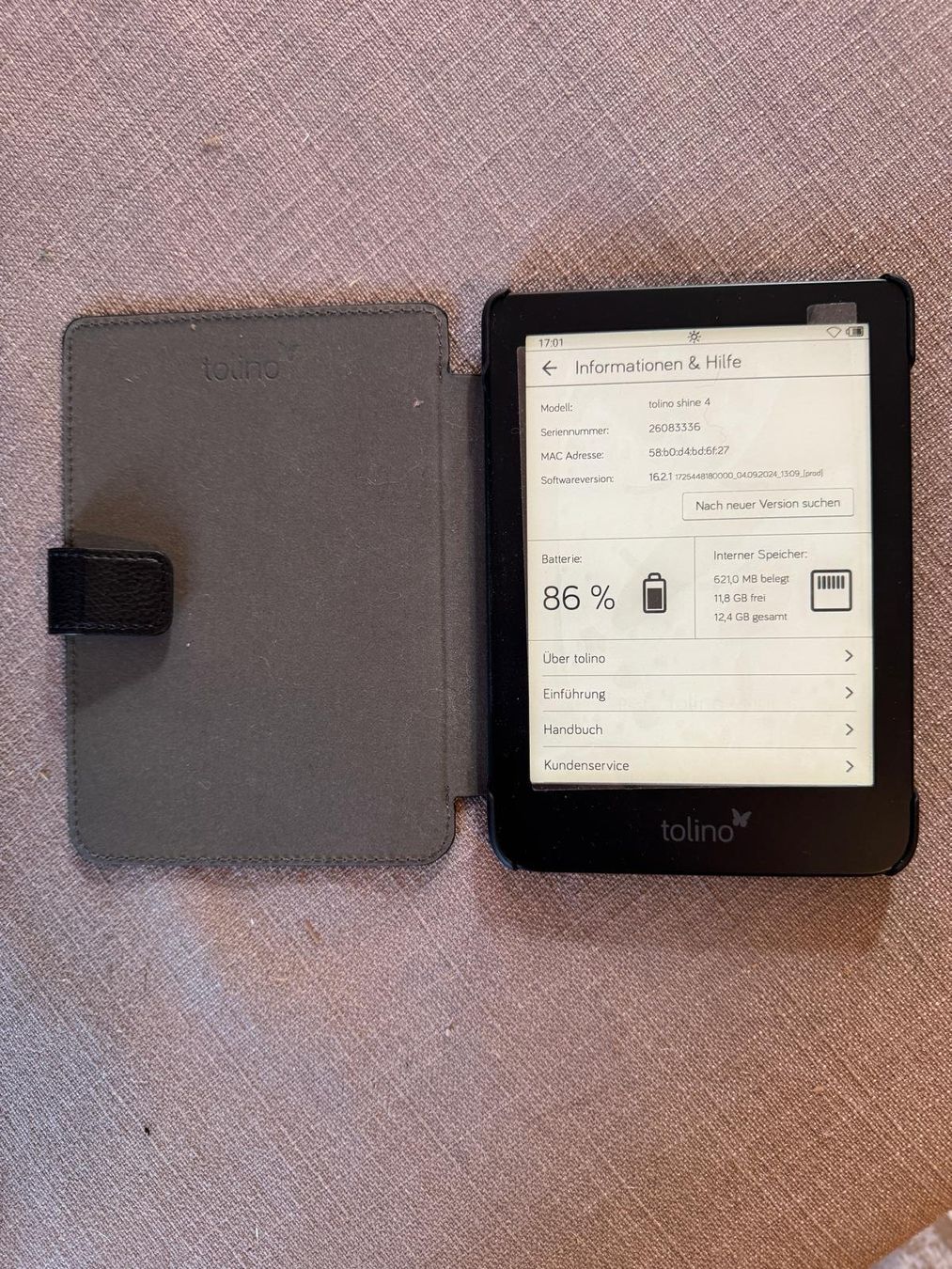 Tolino Tablet PC: Tolino Shine 4 mit Hülle – Gebraucht aus Wangen ZH von Jleh