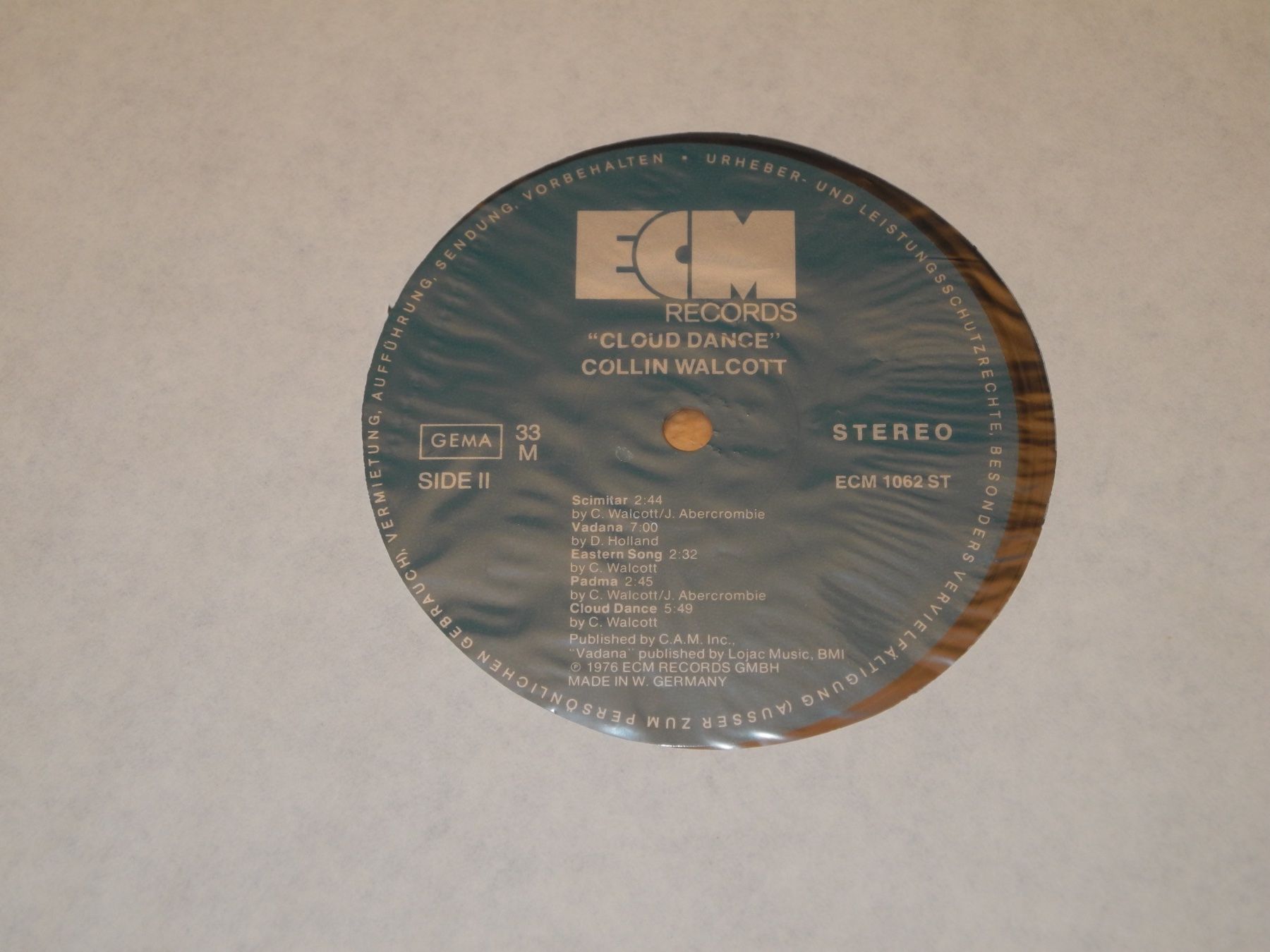 Schallplatten: COLLIN WALCOTT: CLOUD DANCE - ECM 1062 – Neu (gemäss Beschreibung) aus Fahrwangen von Swirl2 2