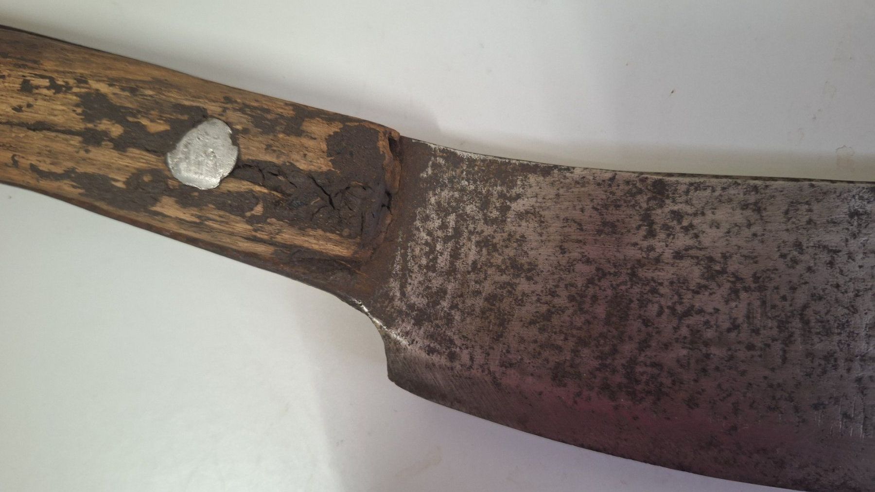 Coltelli da cucina: antikes Küchen-Hackbeil ,geschmiedet mit Marke – Usato da Arlesheim venduto da shopradl 4