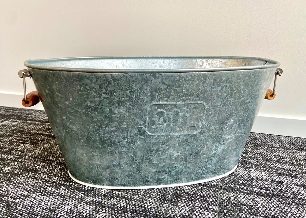 Zuber, Wanne, z.B. für Getränkekühlung (20 Liter, verzinkt) (Gebraucht ...