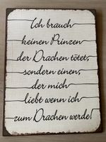 Schönes Blechschild