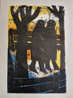 Vintage Holzschnitt David Maria Kiss