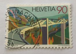 CH Briefmarken mit Stempelt   