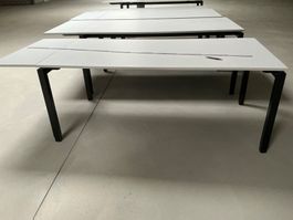 Büro Pult / Schreibtisch mit seitlicher Verlängerung