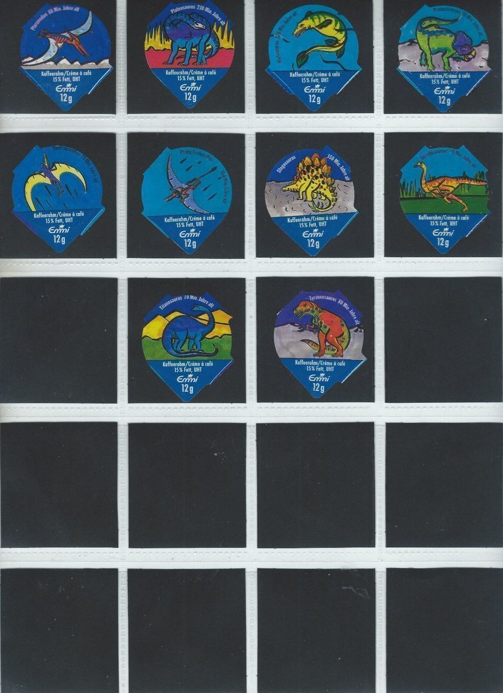 Kaffeerahmdeckel: KRD. Dinosaurier III 1993/ 83 B Emmi – Gebraucht aus Hochdorf von KRdeckeli 1