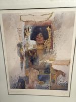Kunstdruck Robert Stuehn Hommage a Gustav Klimt gerahmt