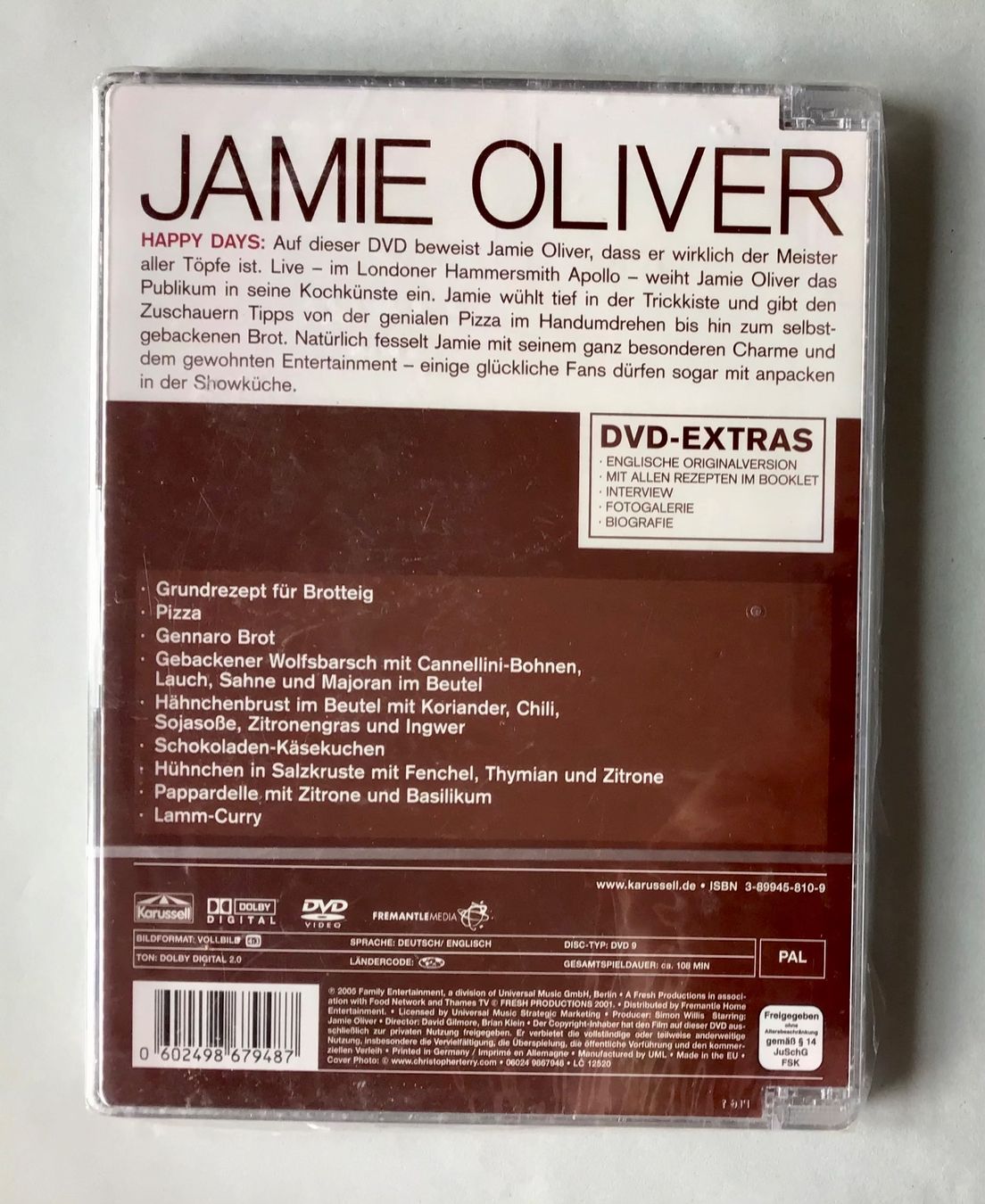 Tutti i DVDs: Jamie Oliver - Happy Days DVD - Kochsendung – Nuovo e nell'imballaggio originale da Bubendorf venduto da Alpenheidi 1