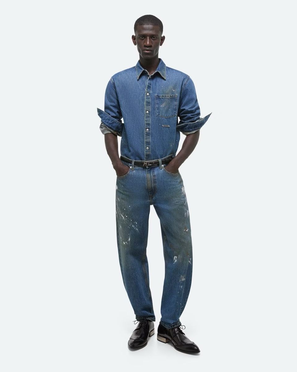 Helmut Lang Jeans: Helmut Lang - WIDE LEG PAINTED JEANS Gr. 31 – Gebraucht aus Zürich von zhk5