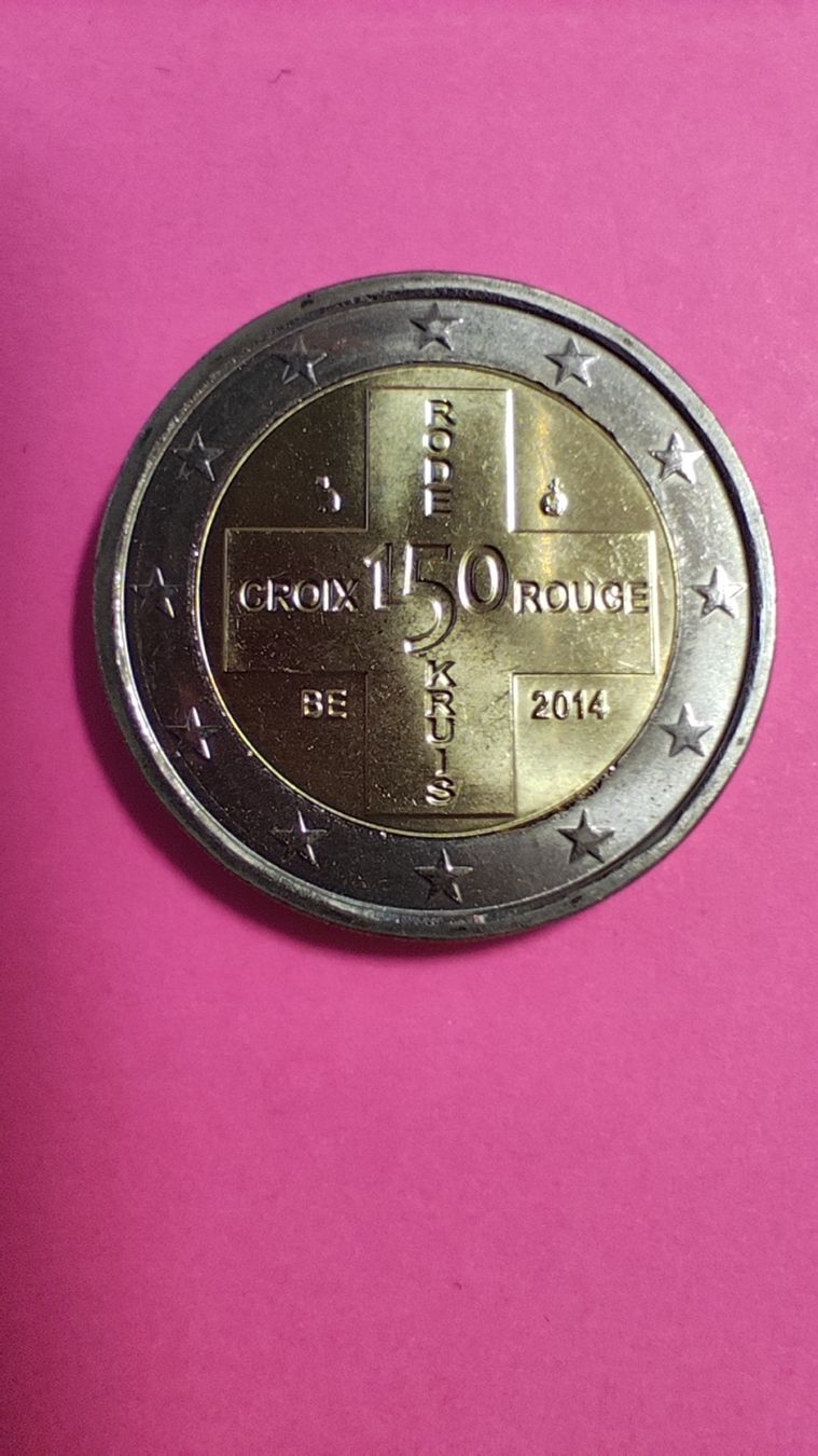 2 Euro 2014 Belgien 150 Jahre Belgisches Rotes Kreuz (Neu (gemäss ...