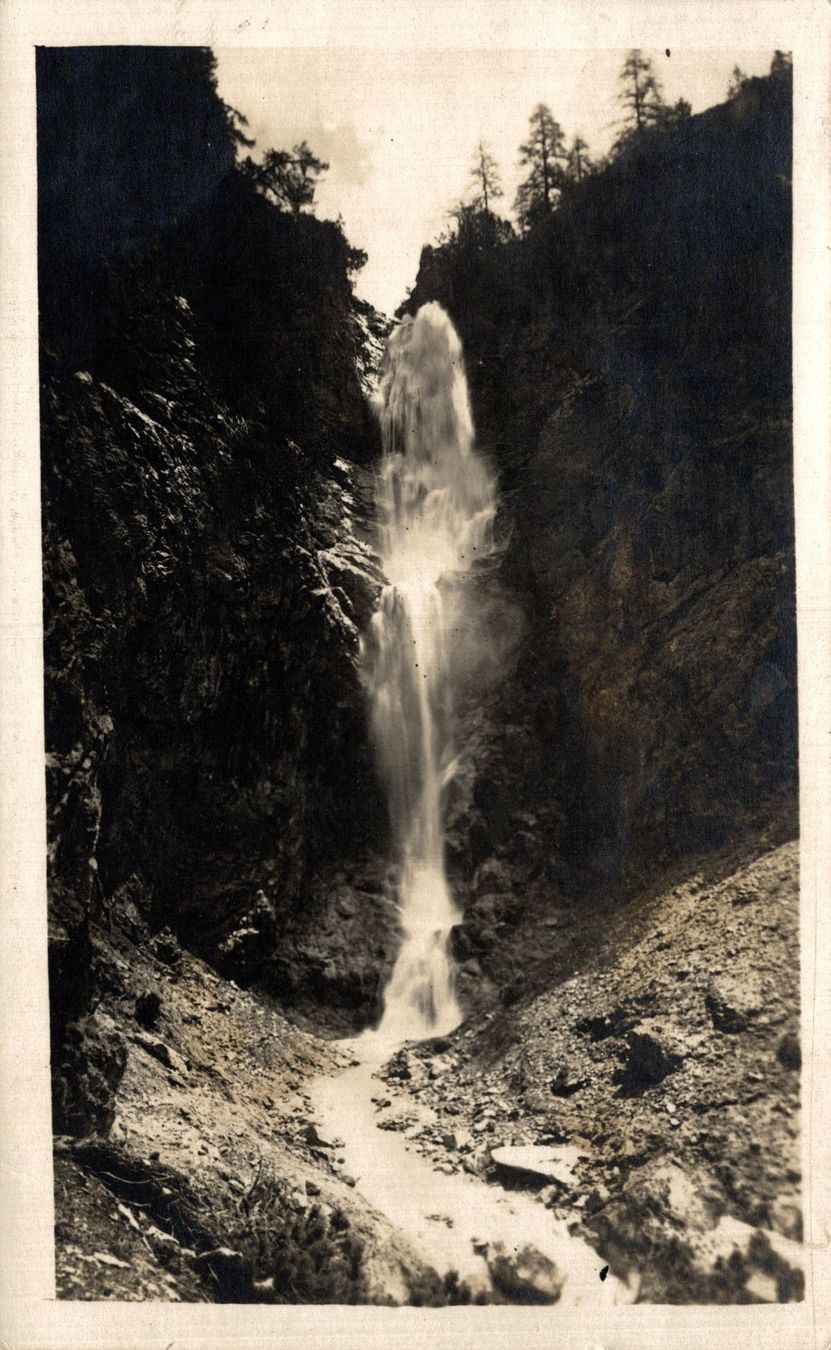 Ansichtskarten: Lenzerheide. Sanaspans Wasserfall – Gebraucht aus Bronschhofen von Astore