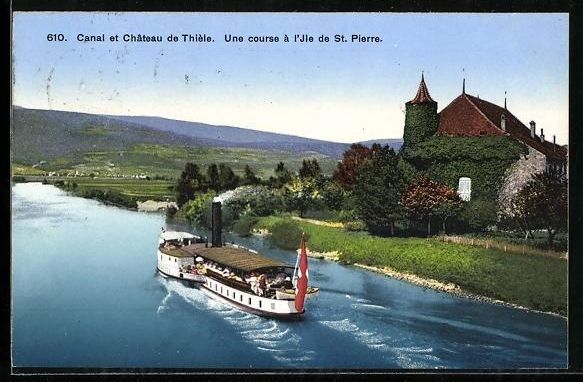 Ansichtskarten: Ile de St. Pierre, Canal et Château de  – Gebraucht aus Berlin von bartko-reher