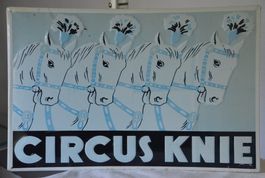 Blechschilder Circus Knie plaque métallique Vintage