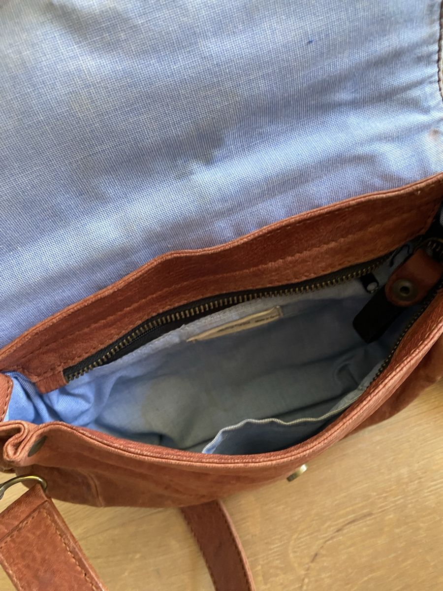 Taschen für Damen: Leather Shoulder Bag in red/ brown from Beatriz Furest – Gebraucht aus Maienfeld von Snupfnudel 3