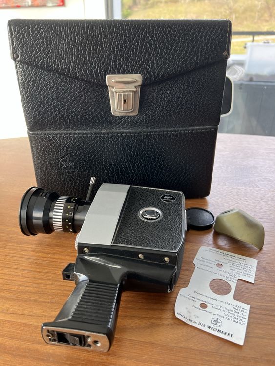 BOLEX PAILLARD P4 Zoom Reflex Automatic 8mm Movie Camera W/Original Case EUR 38,00 - FR