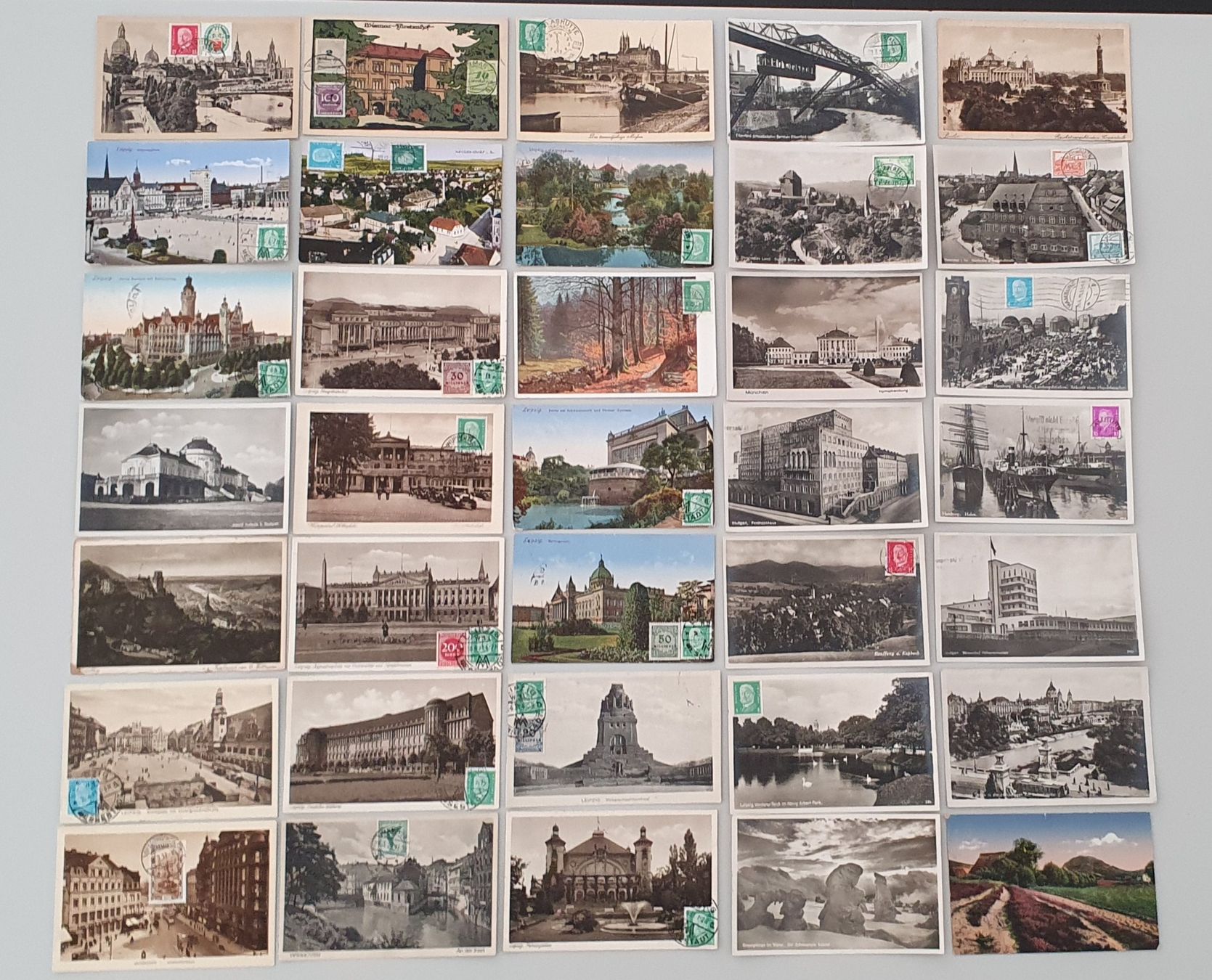 Ansichtskarten: 49 alte Ansichtskarten Deutschland – Gebraucht aus Kreuzlingen von Rschweiz1