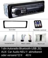 1 din bluetooth auto radio neu
