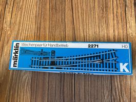 Märklin H0 Weichenpaar 2271 OVP