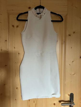 Spezielles Bandage Kleid weiss blickdicht Gr. XS - 223210