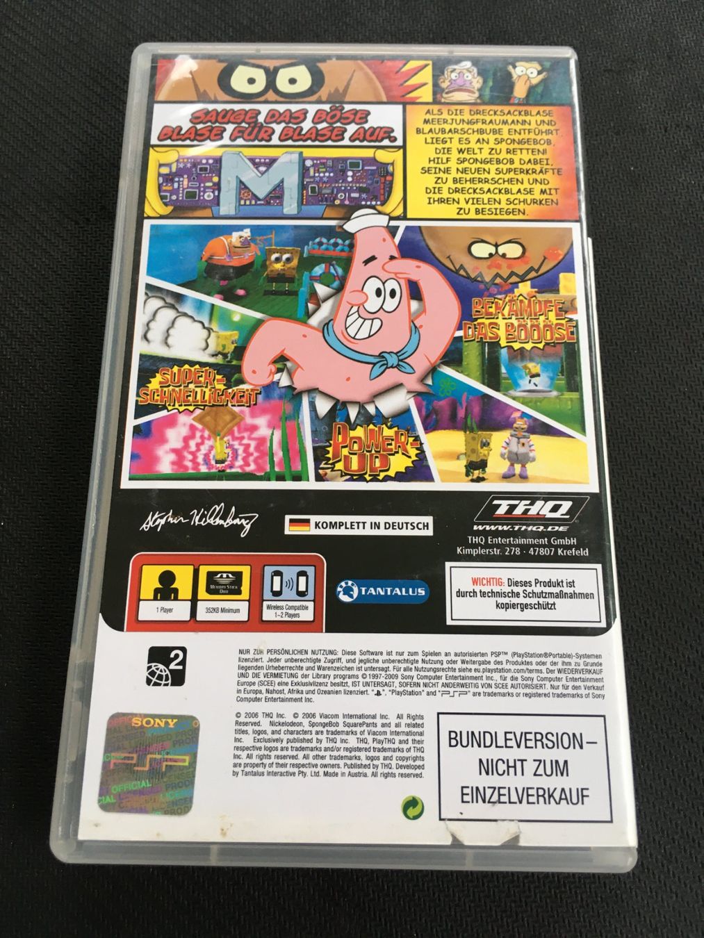 Sony Giochi: Spongebob der gelbe Rächer - PSP – Usato da St.Gallen venduto da Punktchen01 1