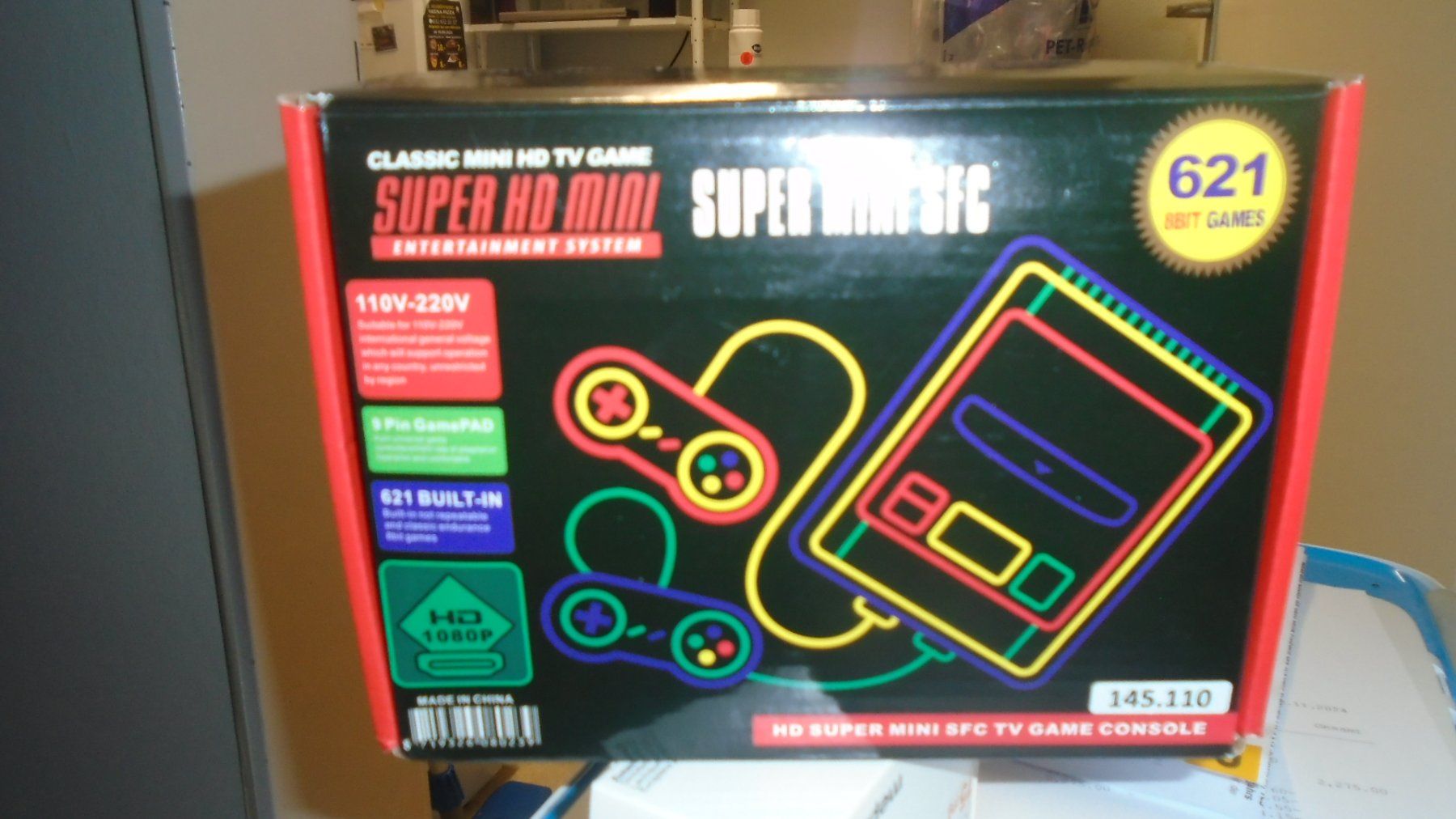Console: SUPER HD MINI 7SUPER MINI SFC 621 GAMES / 8 bit games – Nuovo e nell'imballaggio originale da Bettlach venduto da bet_zy9k