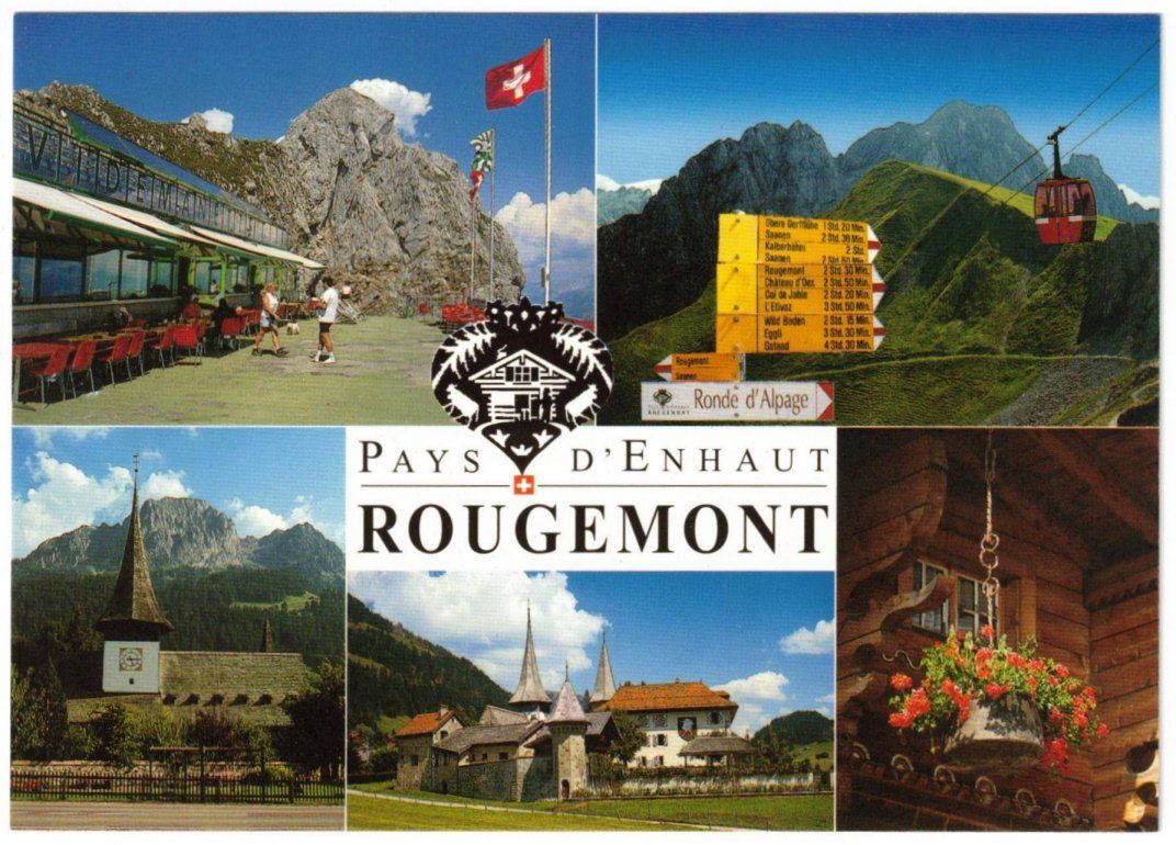 Ansichtskarten: Rougemont - 5 Bild AK – Gebraucht aus Binningen von Mountainrider