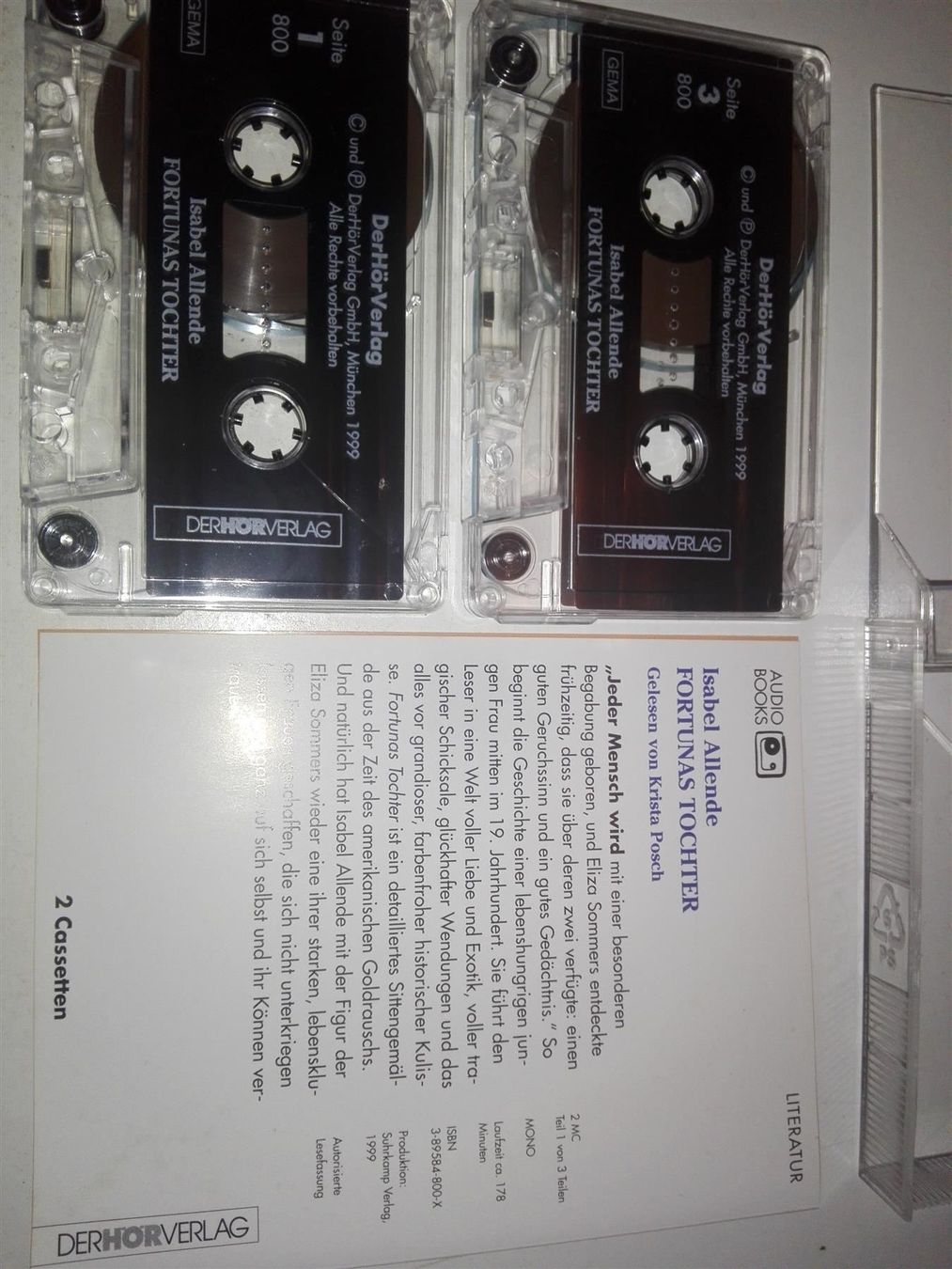 Musicassette: Fortunas Tochter (Isabel Allende) – Usato da St. Gallen venduto da elk2021 2