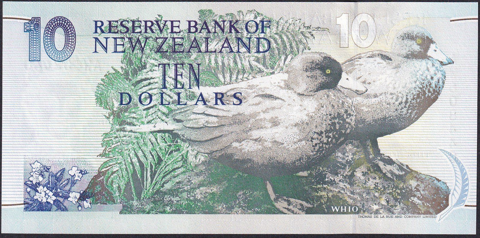 Banconote: Neuseeland 10 Dollar 1992 P-178a UNC – Nuovo (secondo la descrizione) da Schliern b. Köniz venduto da pizzitaxi 1