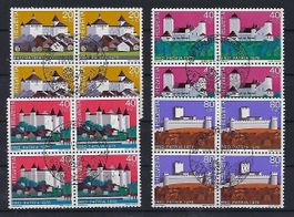 Pro Patria Viererblocks1976 gestempelt   15135
