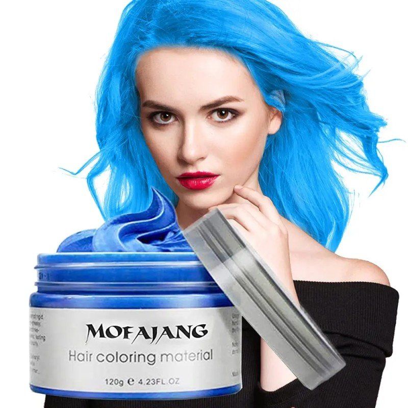 Tinte: Blau Temporäre Haarfarbe 120g Wachs Styling – Nuovo e nell'imballaggio originale da Hundwil venduto da Stallone6