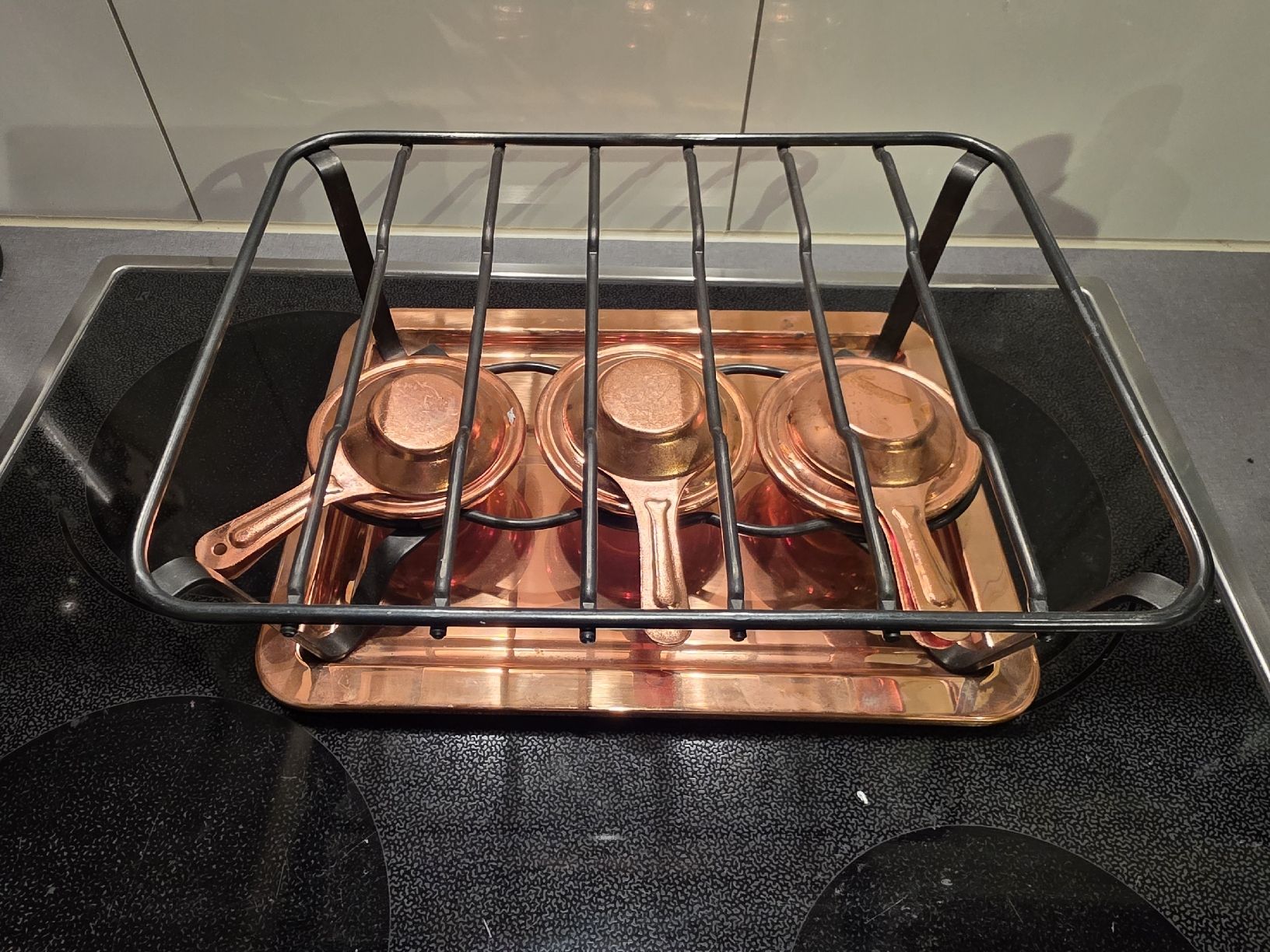 Küchengeräte: Rechaud Set Kupfer Vintage Spring mit 3 Brenner  – Gebraucht aus Grossaffoltern von kaefer14