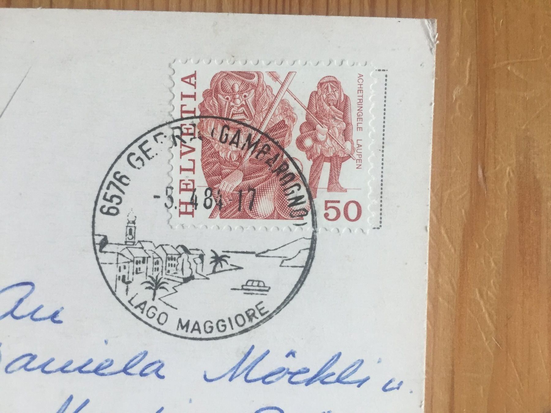 Cartoline postali: Lavertezzo - AK 1984 – Usato da Oberuzwil venduto da Henri09 1