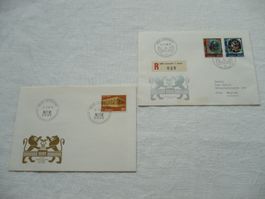 1969 - 70 2 Belege Comptoir