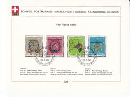 Sammelblätter PTT SBK 329 mit ET