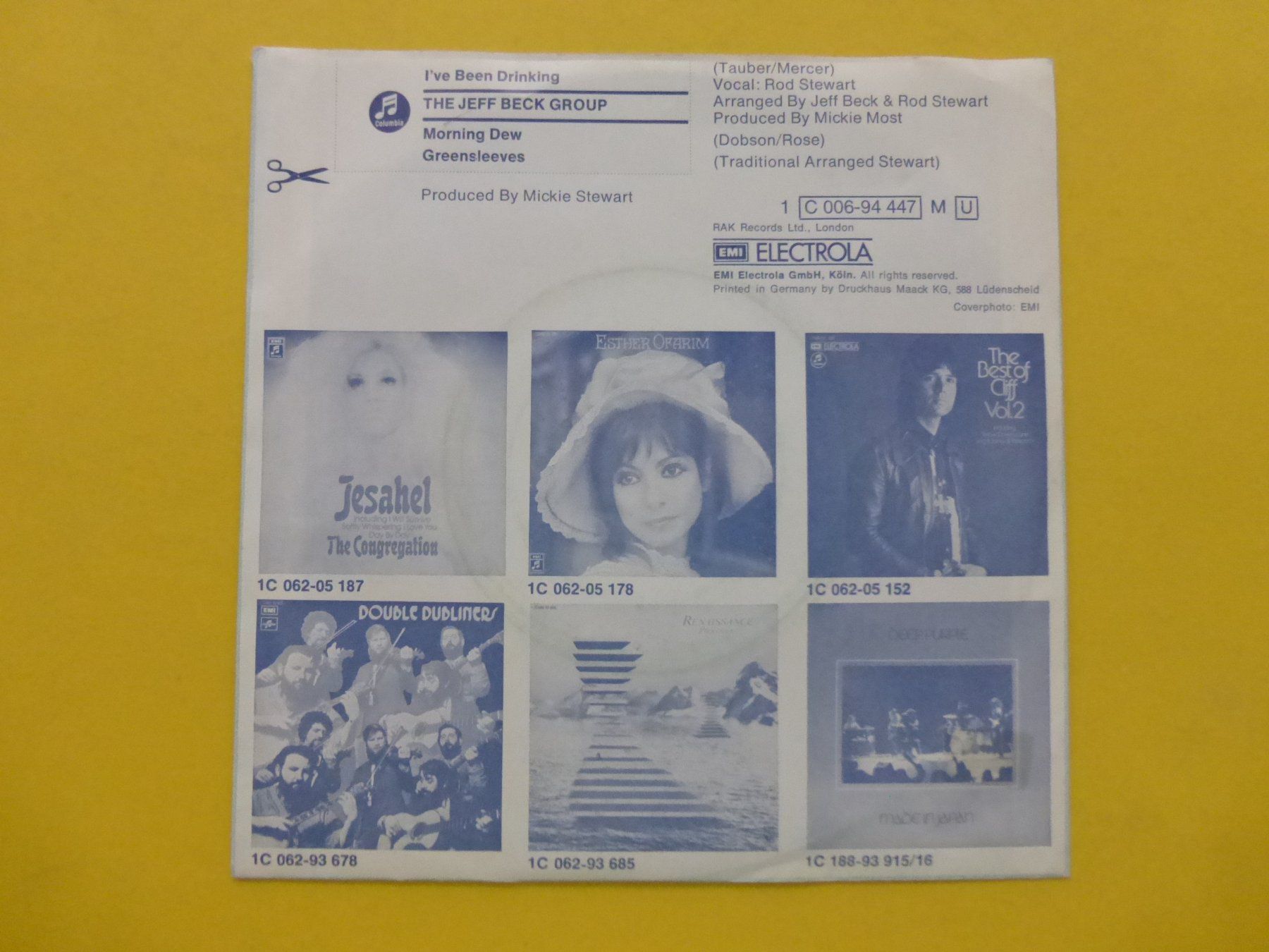 Dischi in vinile: The Jeff Beck Group – I've Been Drinking – Usato da Zürich venduto da Swiss57 1