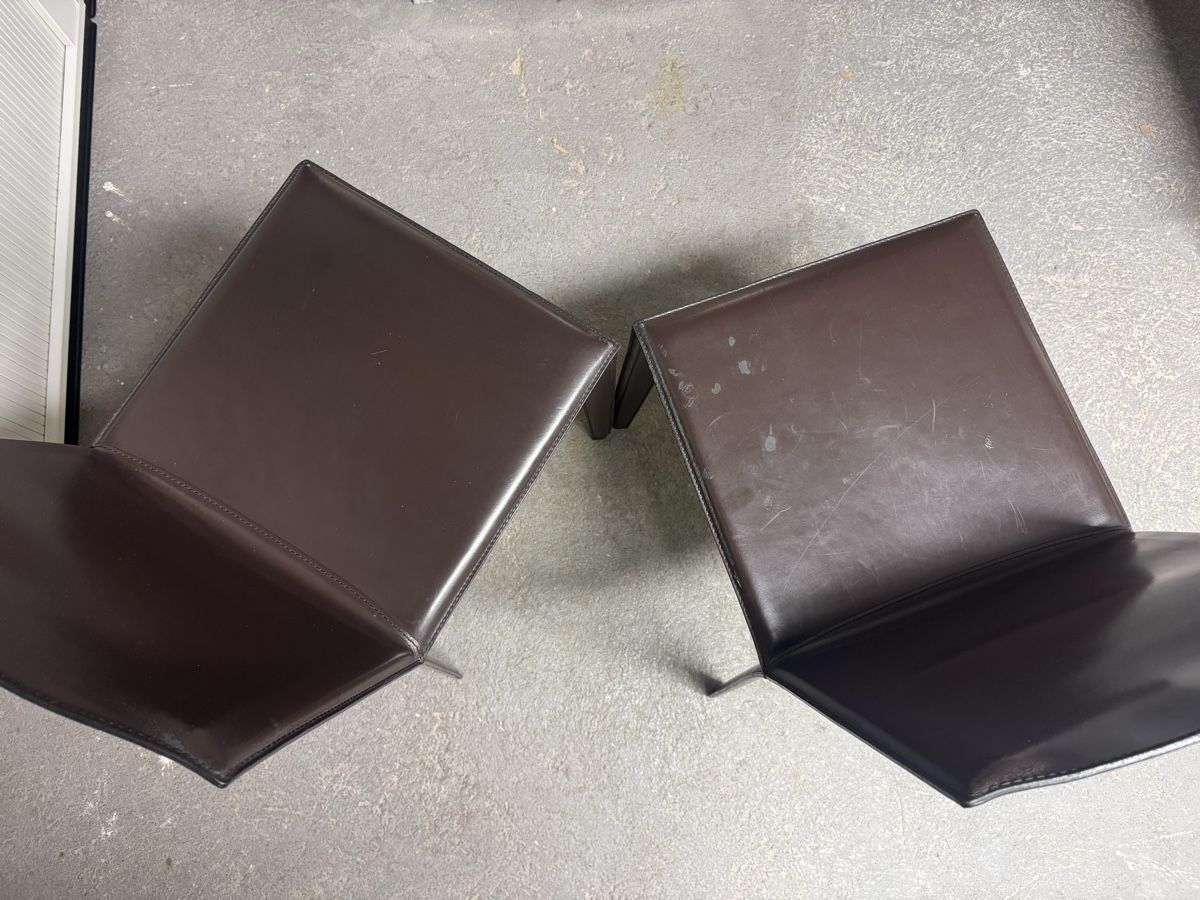 Sedie: 2x Stühle Leder dunkelbraun gebraucht – Usato da Schlieren venduto da thwillyag 4