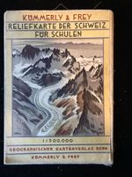 Reliefkarte der Schweiz für Schulen
