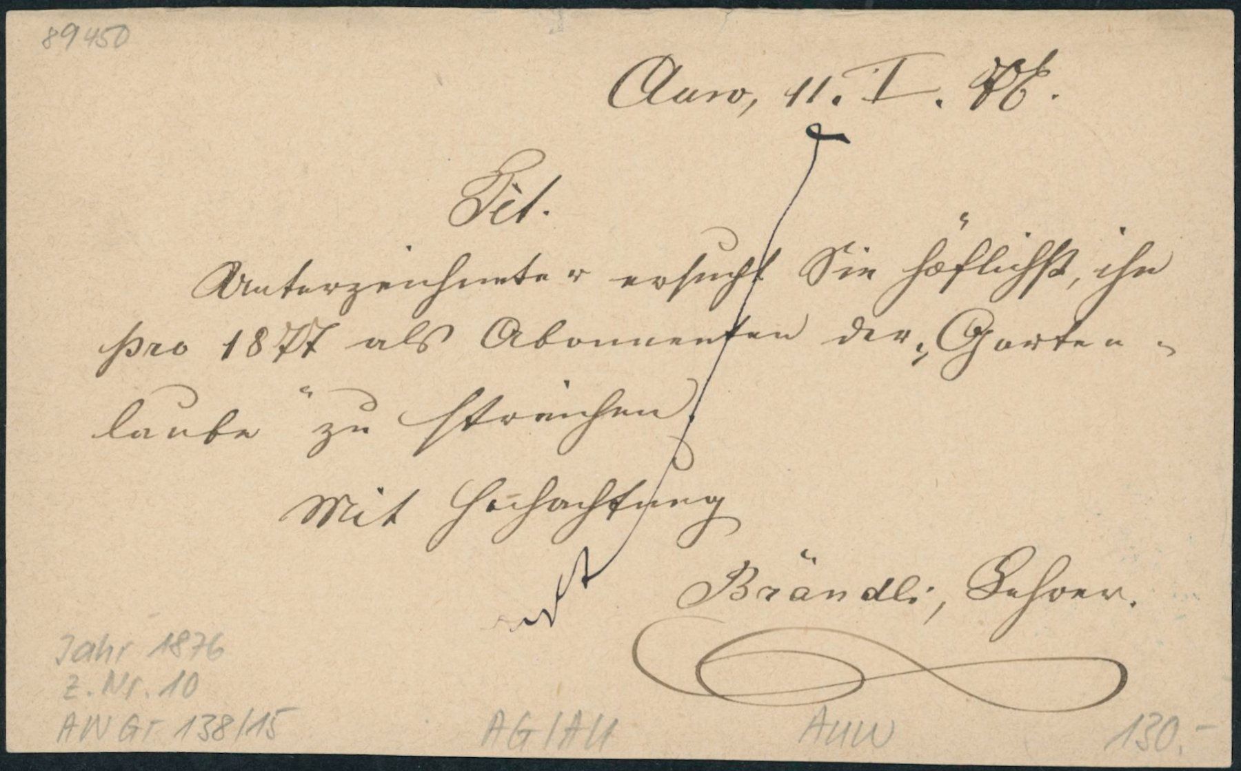Alle Briefmarken: AG Auw - Zwergstempel - Karte – Gebraucht aus Schindellegi von leecollect 1