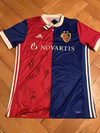 FC Basel Match Trikot signiert, Neu!