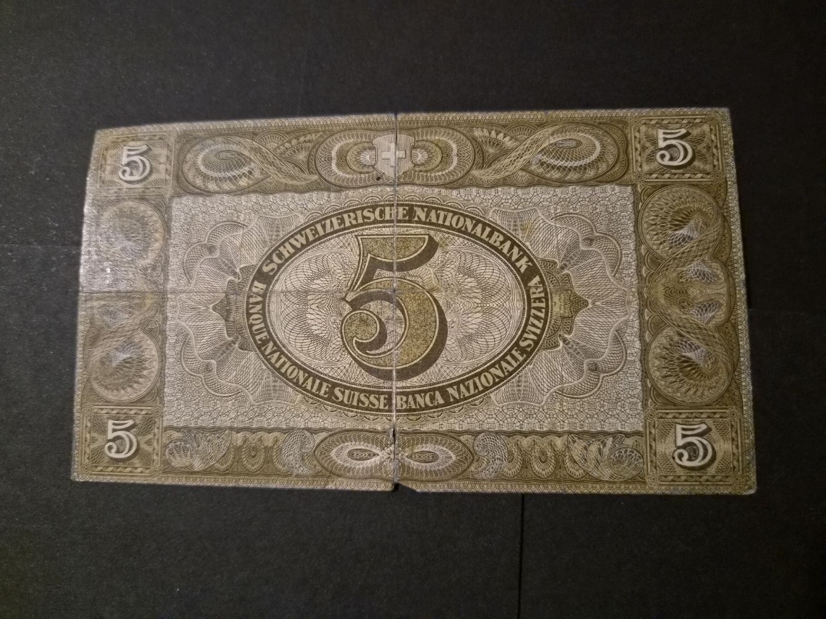 Banconote: Suisse 1951 5 francs P11 – Difettoso da Versoix venduto da rucio 1