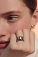 Silberring 925 Fingerring mit Vergoldung