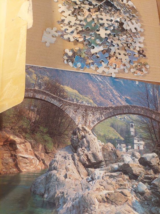 Schmidt Spiele Puzzle „Rialto Brücke“ – 1000 Teile, Panorama-Format 94,8 X 32,7 Cm