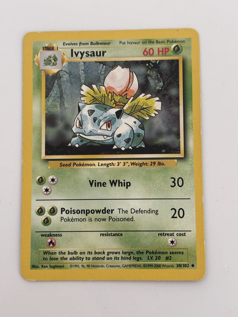 Pokémon Carte collezionabili: Carte Pokémon IVYSAUR set de base  – Usato da lausanne venduto da helderj