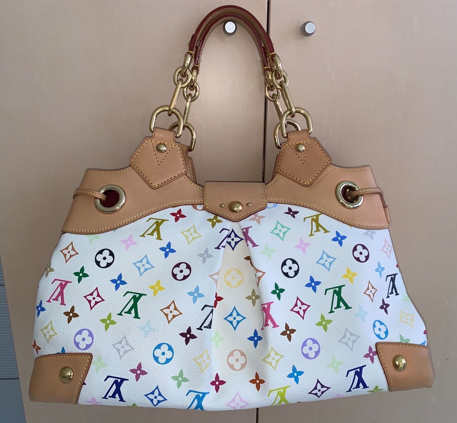 Louis Vuitton Borse da donna: Original Louis Vuitton URSULA Multicolor Blanc mit Kaufbeleg – Nuovo (secondo la descrizione) da Suhr venduto da 1stclass 4