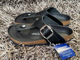 Birkenstock, Gizeh Big Buckle, komplett Leder, Gr. 39, NEU