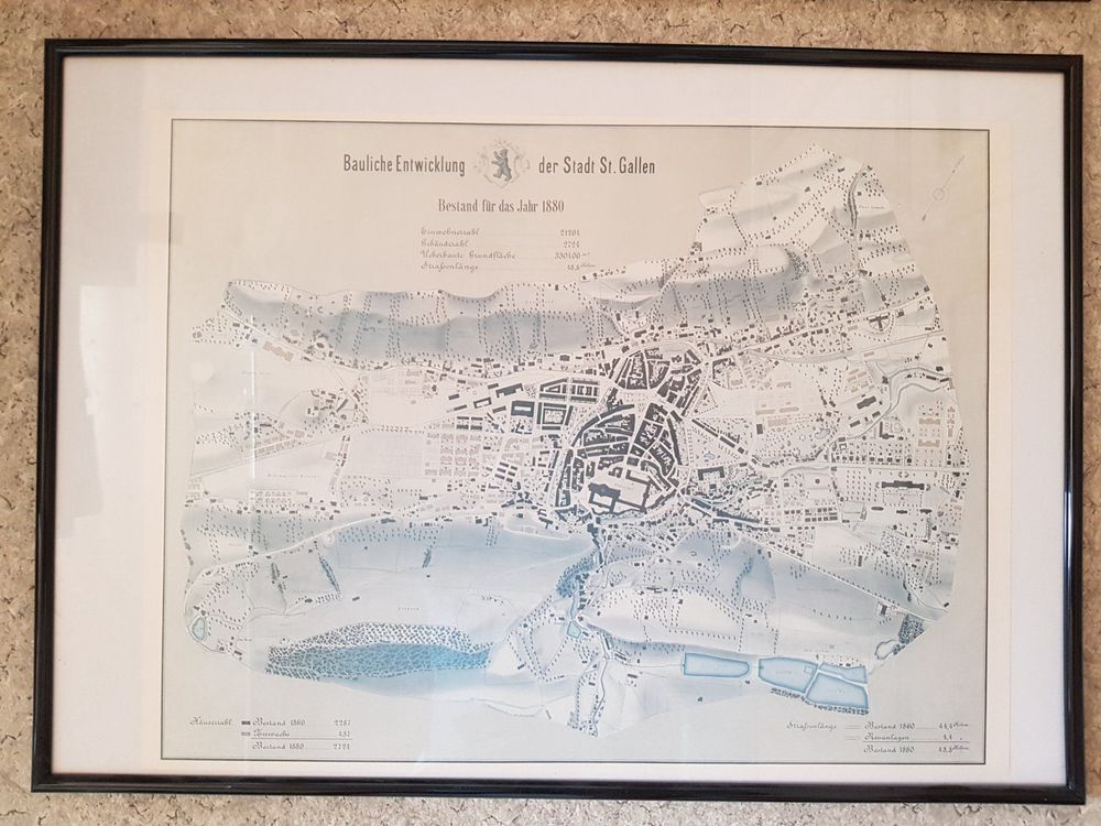 Bauliche Veränderung St.Gallen 1860 Buch und Pläne (Bilder Acheter