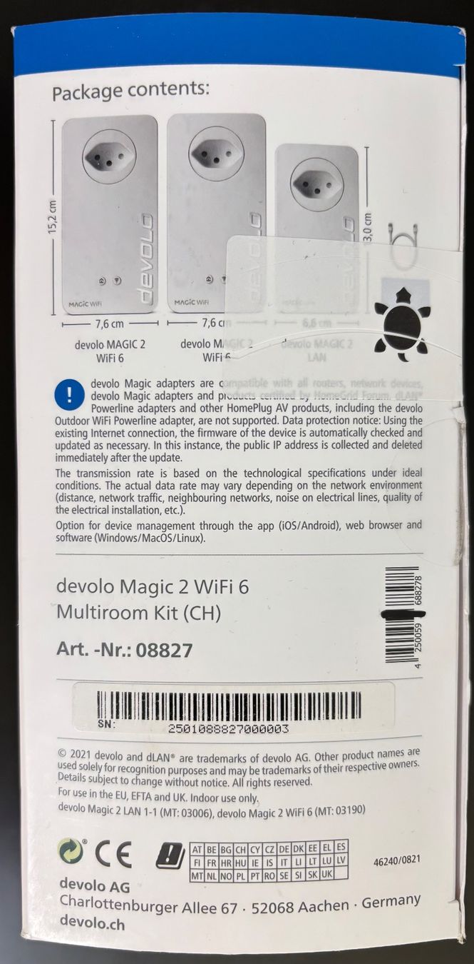Devolo WiFi: Devolo Magic 2 Wifi 6 Multiroom Kit – Usato da Wädenswil venduto da joh_sc5s 2