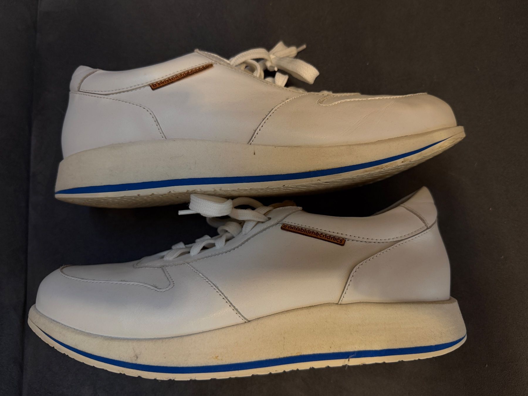 Herrenschuhe: Weisse Herren Sneakers - Leder – Gebraucht aus Hünenberg von Chico1 1